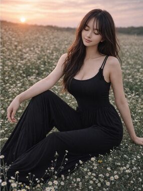 NWT Minimalist Moments & Flowing Softly cozy luxe pocketed flowy pants romper